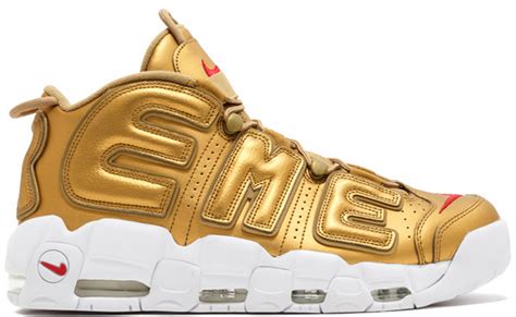 nike air more uptempo supreme gold fake|nike air uptempo real.